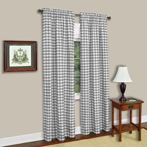 Sweet Home Collection Kitchen Window Curtain Panel Treatment Decorative Buffalo